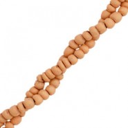 Coconut beads disc 4mm Peach